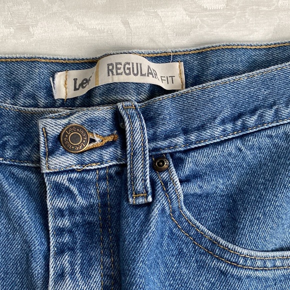 Men’s lee regular fit blue jeans - Picture 2 of 6